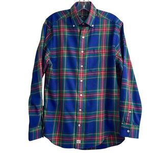 Vineyard Vines Performance Murray Shirt Mens Medium Classic Fit Blue Plaid MWD
